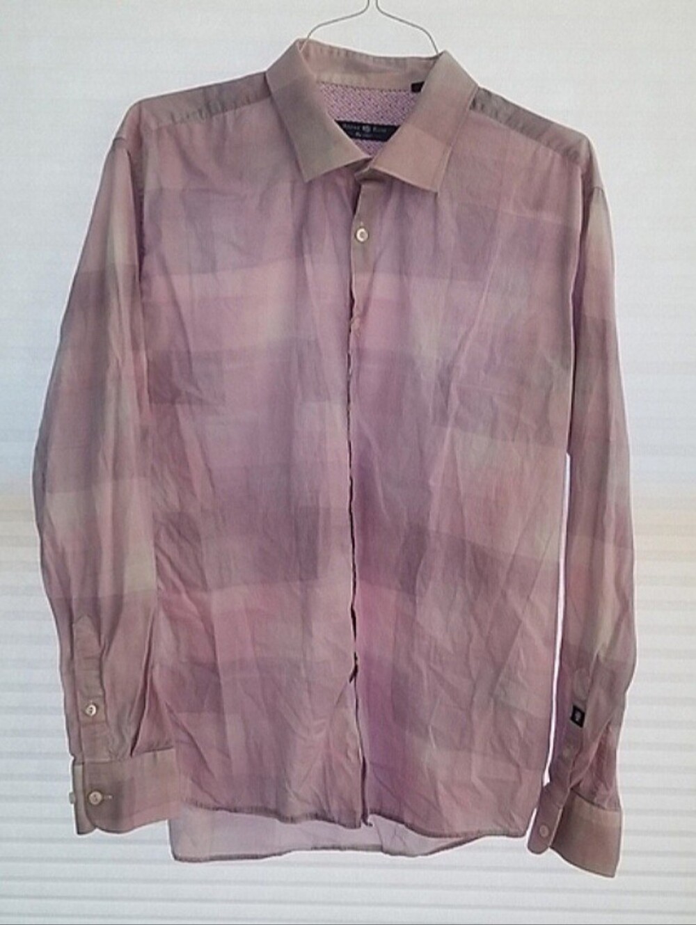 Mens XL Long Sleeve Button Collared Shirt Office Casual Golf Lightweight EUC